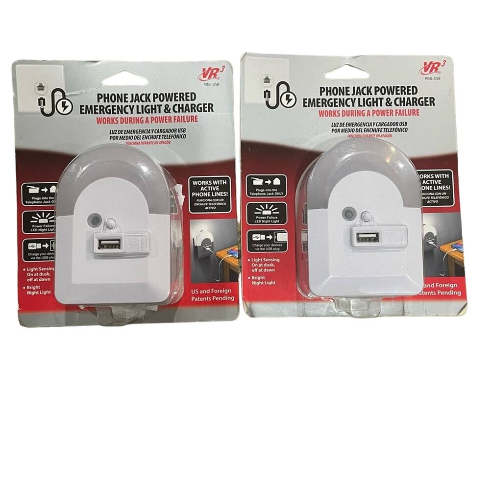 2 Emergency Light & Chargers